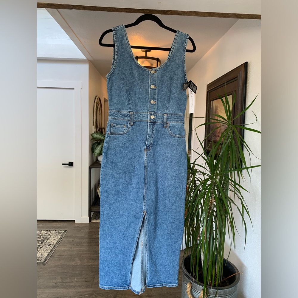 Denim Blue Midi Dress